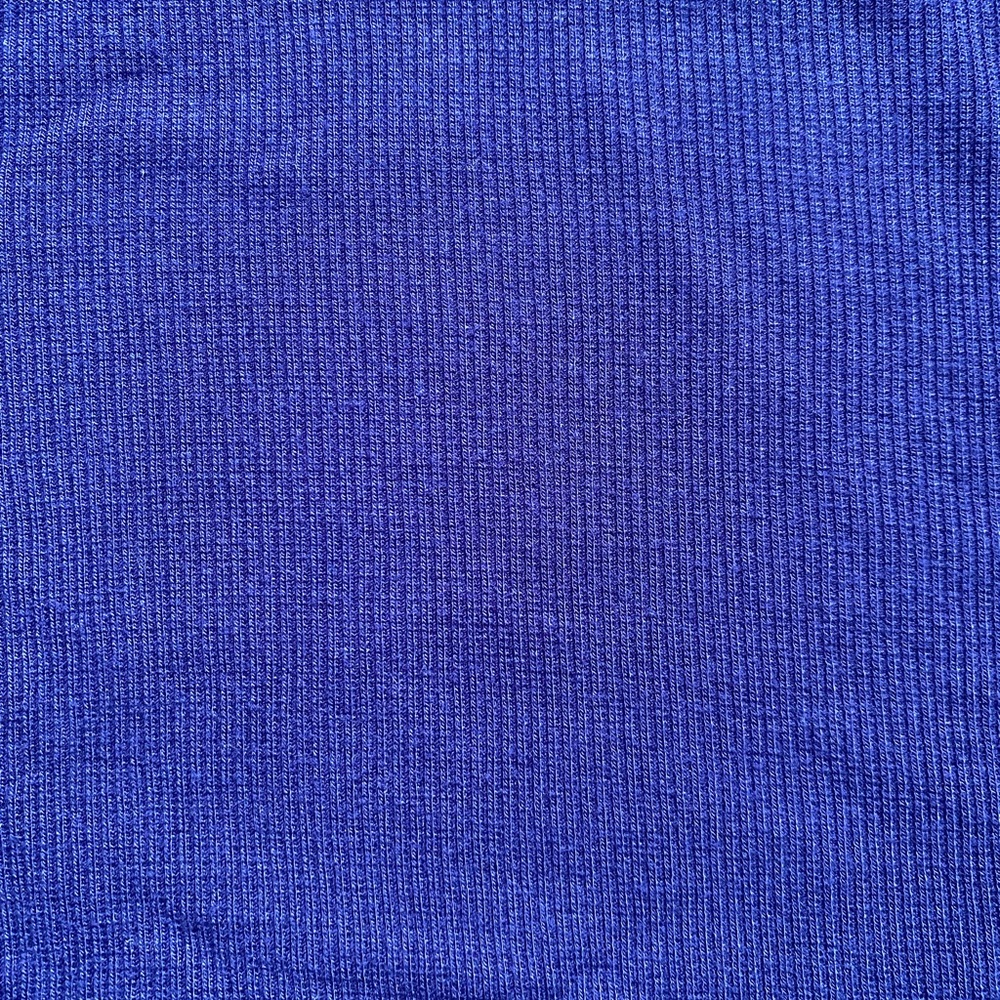 Flattering Navy Ribbed Top - Picture 2 of 2